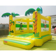 palm tree jungle inflatable bouncer